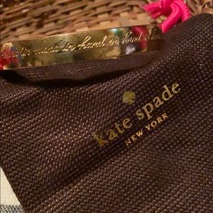 Kate spade hand in hand bangle rose gold